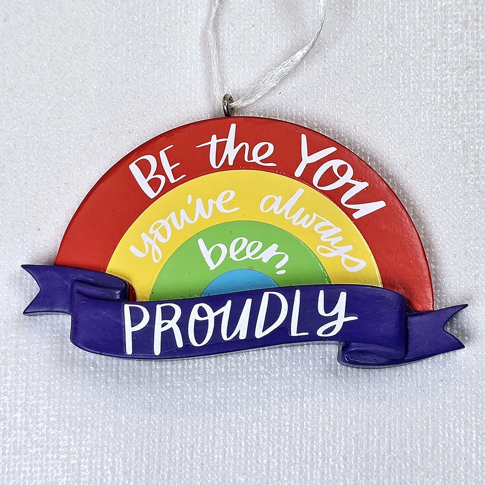 Colorful Rainbow Holiday Ornament